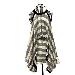 Free People Beach black and white striped cotton dress